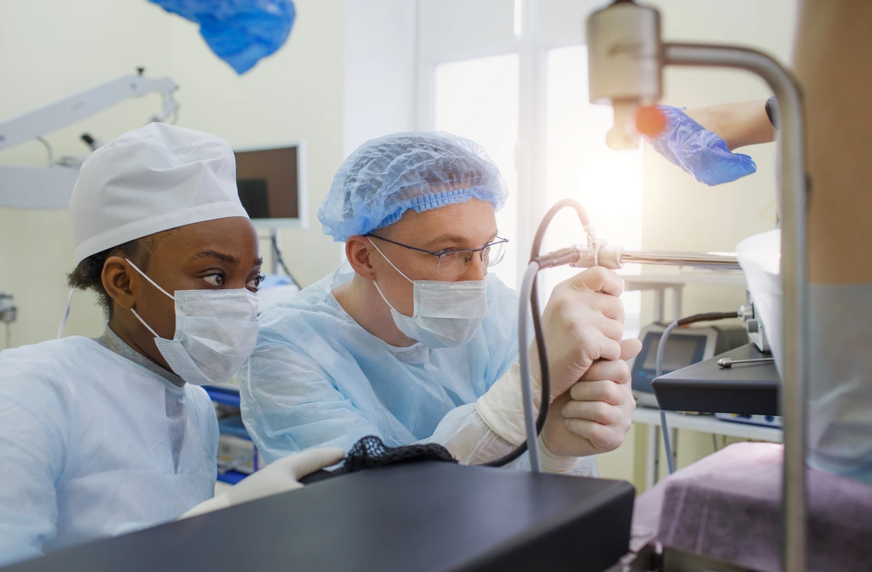 colonoscopy procedure illustration